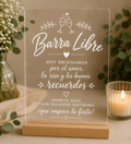 Cartel de Barra Libre Personalizado
