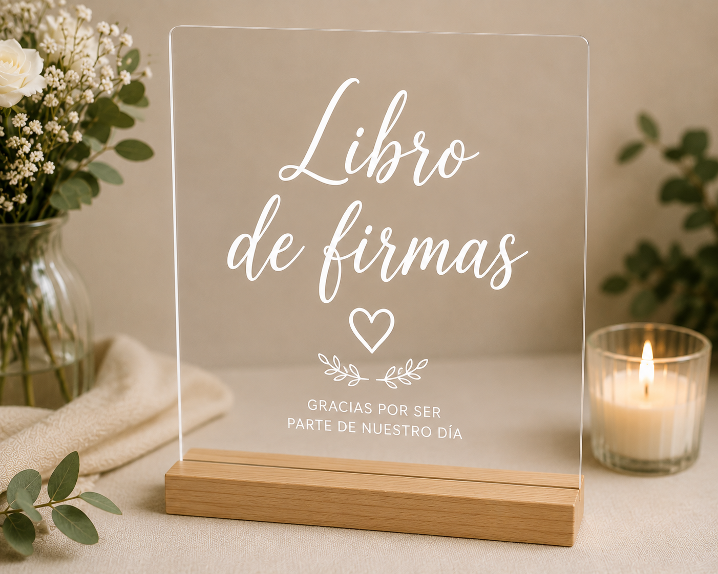 Cartel Libro de Firmas Personalizado