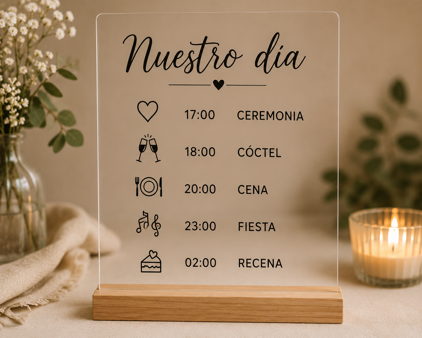 Cartel "Nuestro Día" Personalizado