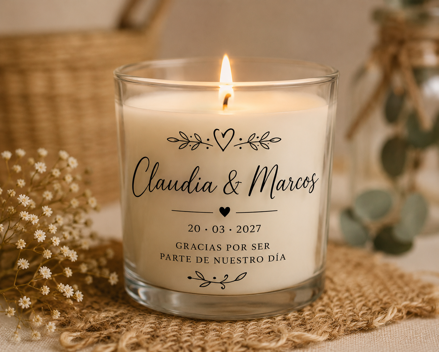 Velas Aromáticas Personalizadas